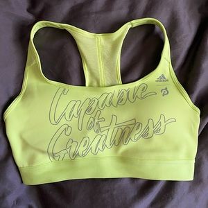 Adidas x Peloton Capable of Greatness Sports Bra in Size Extra Small